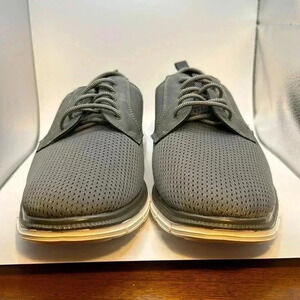 G GEORGE SZ 8 GREY FABRIC &NUBUK CASUAL LIGHTWEIGHT MENS SHOES STYLISH  NWOT